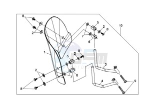 FIDDLE II 50 25KMH OLD ENGINE drawing WINDSCREEN