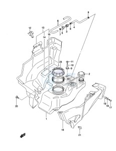 LT-A500X(Z) drawing FUEL TANK