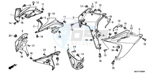 CBR600FB drawing LOWER COWL