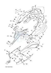 YP400RA X-MAX 400 ABS X-MAX (1SDA 1SDA 1SDA 1SDA) drawing SIDE COVER