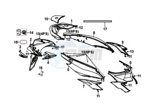 JET 14 125I/X8A L7 drawing COWLING