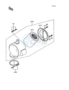 KE 100 B [KE100] (B11-B15) [KE100] drawing AIR CLEANER