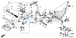 TRX420TE1F TRX420 Europe Direct - (ED) drawing FRONT BRAKE MASTER CYLINDER