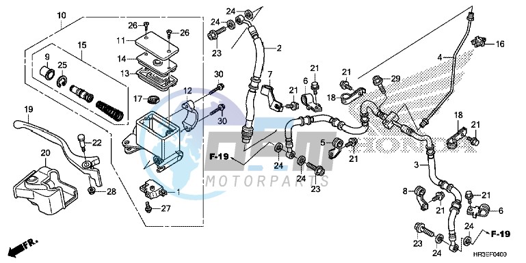 FRONT BRAKE MASTER CYLINDER