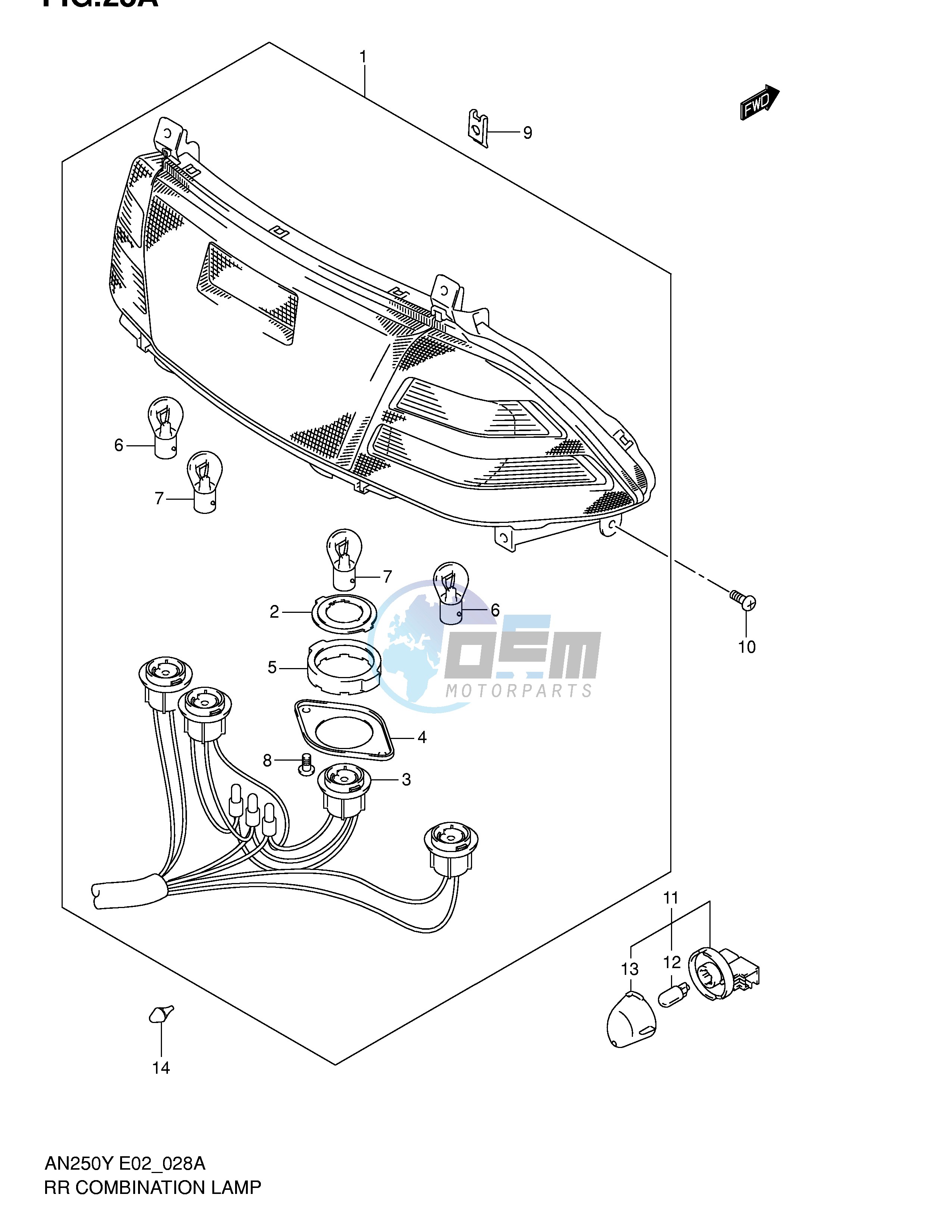 REAR COMBINATION LAMP (MODEL K1 K2)