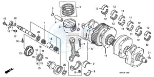 CB13009 BR / MME - (BR / MME) drawing CRANKSHAFT/PISTON