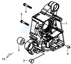 MIO 100 drawing CRANKCASERIGHT