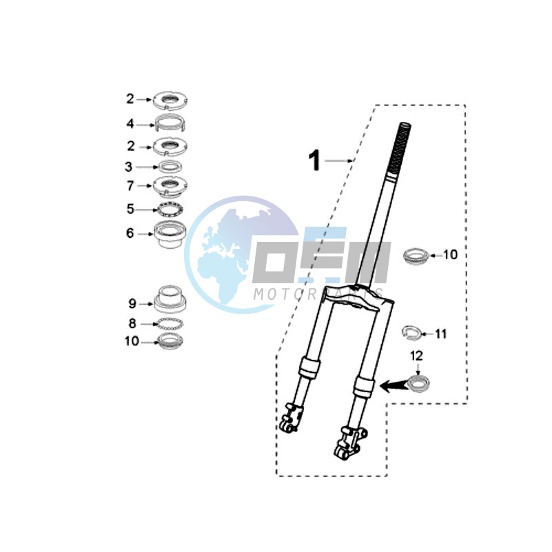 FRONT FORK / STEERINGHEAD