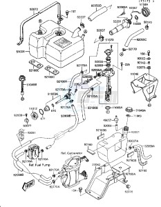 JB 650 A [JET MATE] (A3-A4) [JET MATE] drawing FUEL TANK