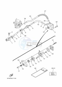 FT9-9LE drawing CARBURETOR