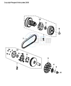 CITYSTAR 50 drawing CLUTCH