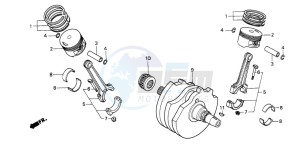 NTV650 drawing CRANKSHAFT/PISTON