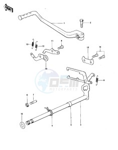 KT 250 A [TRIAL] (A-A2) [TRIAL] drawing GEAR CHANGE MECHANISM