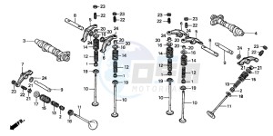 VT600CD2 drawing CAMSHAFT/VALVE