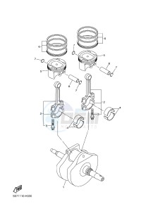 XVS950A (26P6) drawing CRANKSHAFT & PISTON