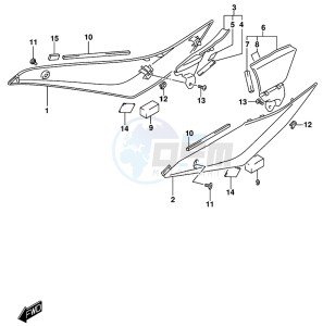 GSX-R1000 ARZ drawing SIDE LOWER COVER (GSX-R1000RZL8 E21)