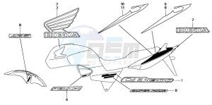 CB1300SA CB1300SUPERBOLD'OR drawing MARK (CB1300/A/F/F1)