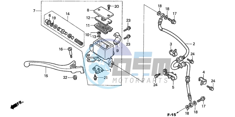 FR. BRAKE MASTER CYLINDER