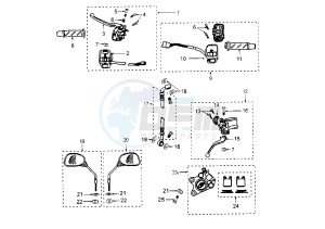 VIVACITY SERIE SPECIAL - 50 cc drawing FRONT BRAKE SYSTEM VS/X