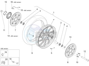 Stelvio 1200 8V STD - NTX drawing Front wheel II