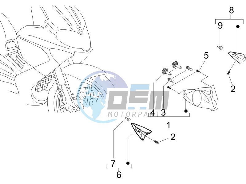 Head lamp - Turn signal lamps