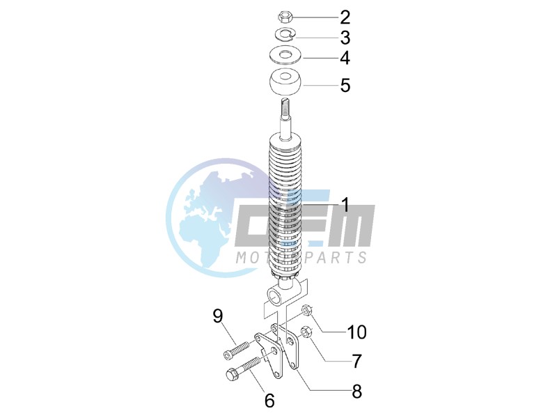 Rear suspension - Shock absorber - s