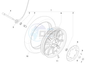 Liberty 150 4t e3 moc drawing Front wheel