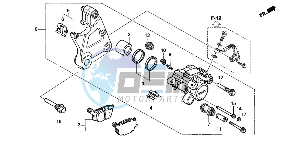 REAR BRAKE CALIPER