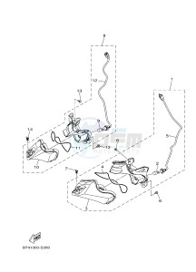 YP125RA X-MAX 125 ABS POLICE BELGIUM drawing FLASHER LIGHT