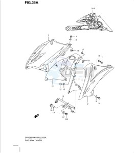 DR125SML0 drawing FUEL TANK COVER (MODEL L0)