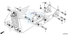 CBR500R England - (3ED) drawing REAR CUSHION