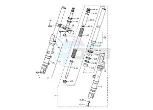 FZ6 FAZER 600 drawing FRONT FORK