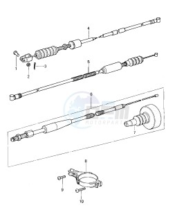 KX 125 A (A4-A5) drawing CABLES -- 78-79 KX125-A4_A5- -