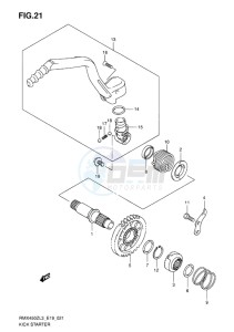 RMX450 drawing KICK STARTER