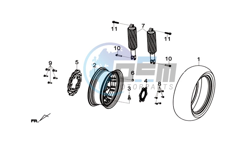 R  WHEEL - RR  CUSHION