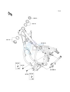 KX 65 A [KX65 MONSTER ENERGY] (A6F - A9FA) A8F drawing FRAME