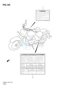 VL800 (E2) VOLUSIA drawing LABEL (VL800L1 E2)