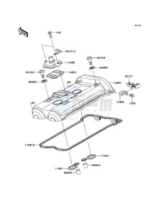 ER-6f EX650CBF GB XX (EU ME A(FRICA) drawing Cylinder Head Cover