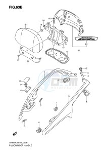 AN650 (E2) Burgman drawing PILLION RIDER HANDLE (AN650AK5)