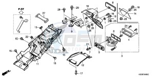 CBR250RF CBR250R Europe Direct - (ED) drawing REAR FENDER