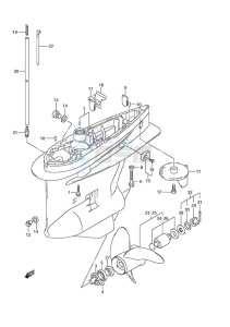 DF 175 drawing Gear Case (C/R)