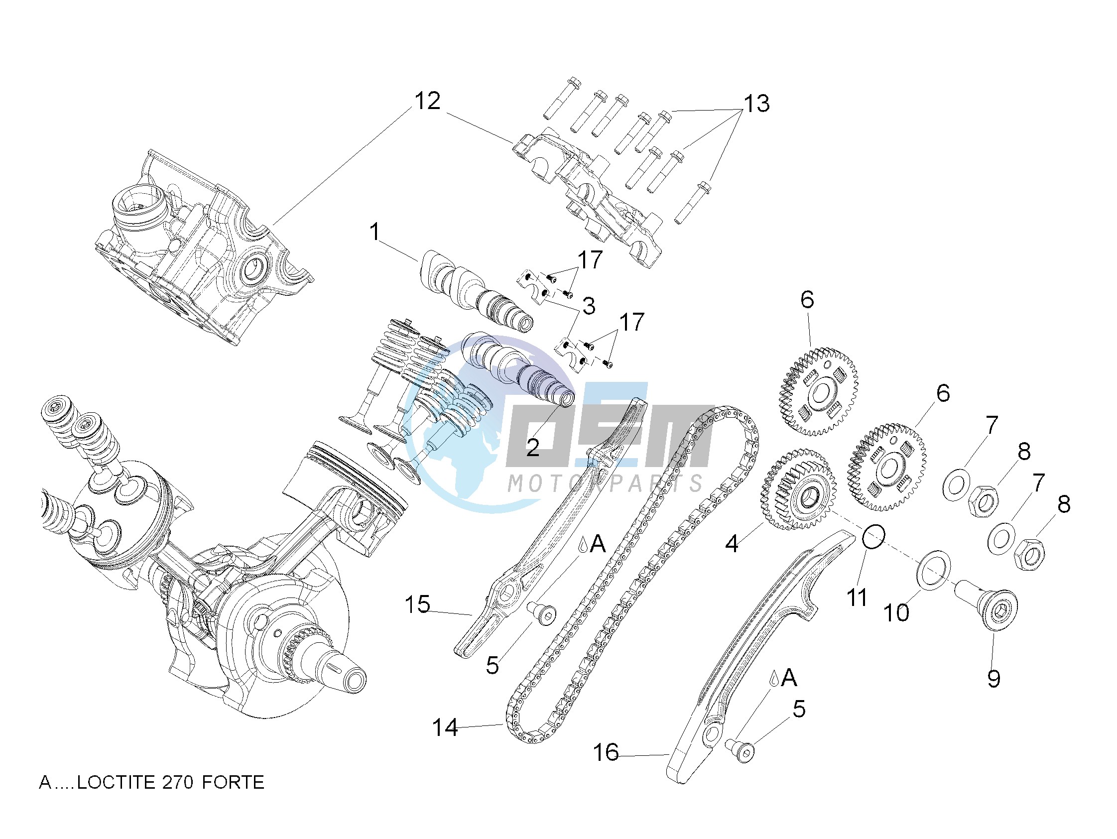 Rear cylinder timing system