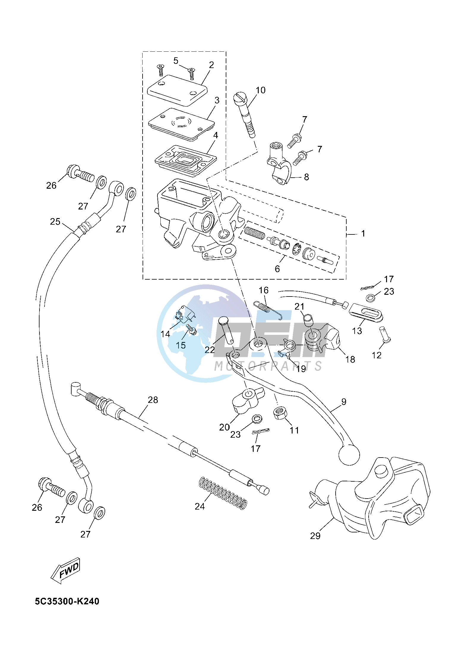 FRONT MASTER CYLINDER