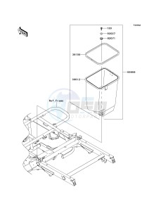 KAF 400 A [MULE 610 4X4] (A6F-AF) A6F drawing OPTIONAL PARTS-- FRAME- -