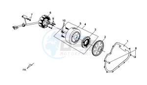 QUAD RAIDER 600 LE CHASSIS LONG drawing MAGNETO / FLYWHEEL