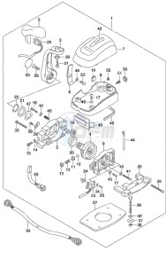 DF 250AP drawing Top Mount Single