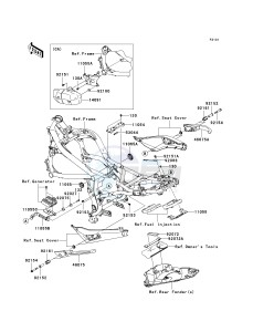 ER 650 C [ER-6N](9F) C9F drawing FRAME FITTINGS