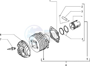 PX 150 E drawing Cylinder - piston - wrist pin unit