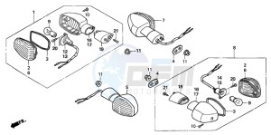 CB600F HORNET S drawing WINKER