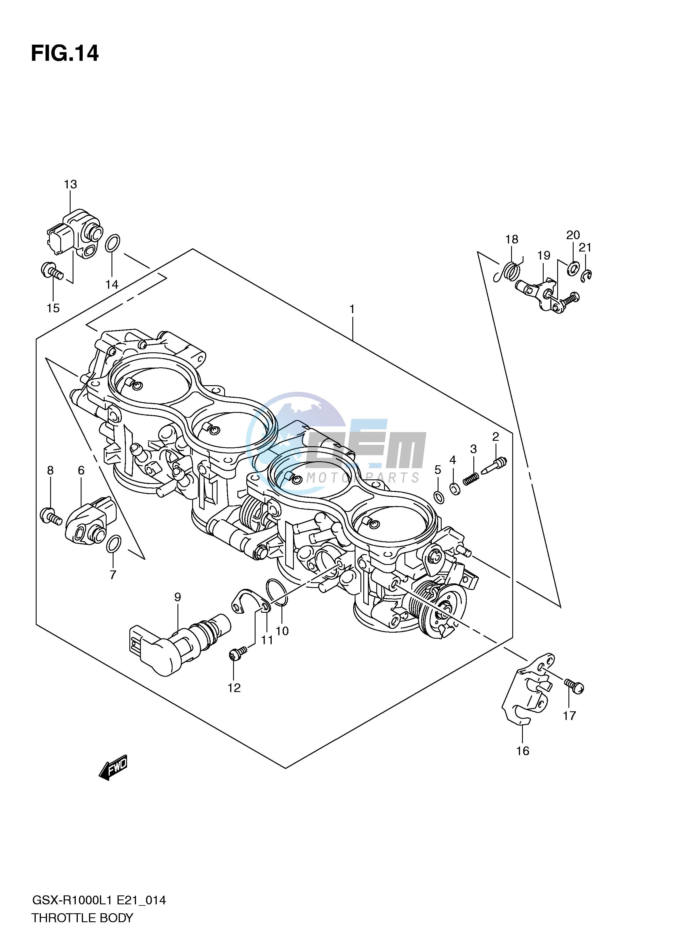 THROTTLE BODY (GSX-R1000L1 E24)